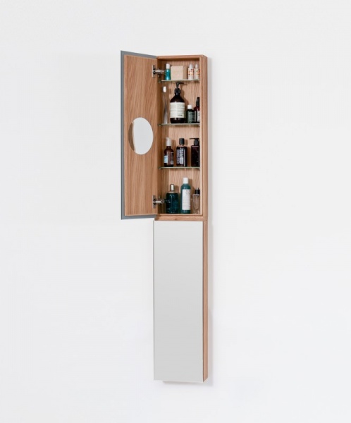 Natural Oak Tall 1622 Zone Bathroom Cabinet